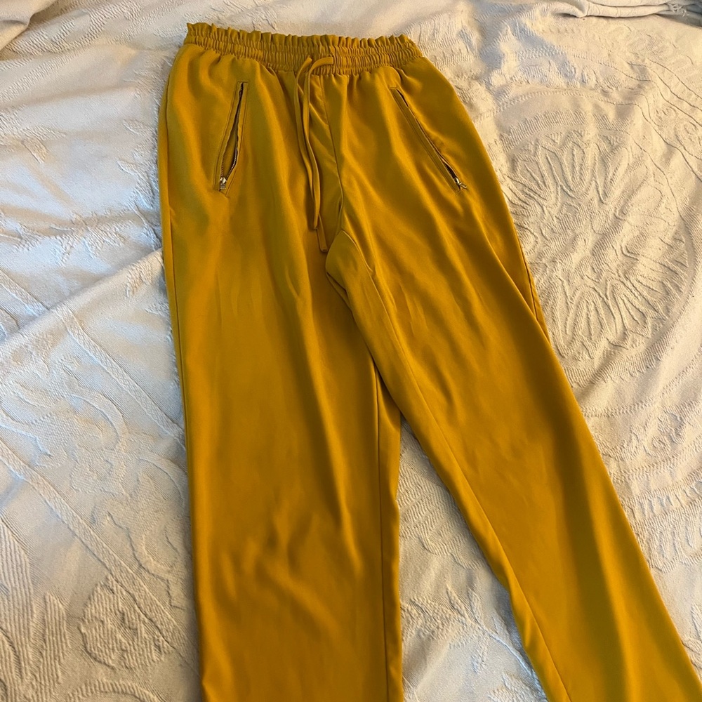 Forever 21 Mustard Drawstring Pants
